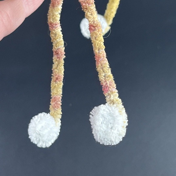 Penny McAllister Clown Sock Monkey Christmas Tree Ornament Yellow Red Polka Dots - Picture 11 of 16